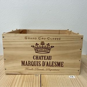 Wine crate, wood crate, wooden wine crate